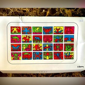 K.Haring borosilicate glass tray